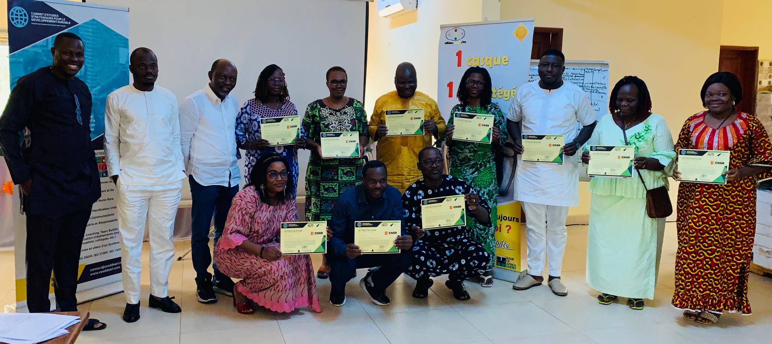 Session de formation CESDD – Remise d'attestation